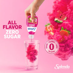 Splenda liquid water enhancer strawberry watermelon adds refreshing zero calorie flavor