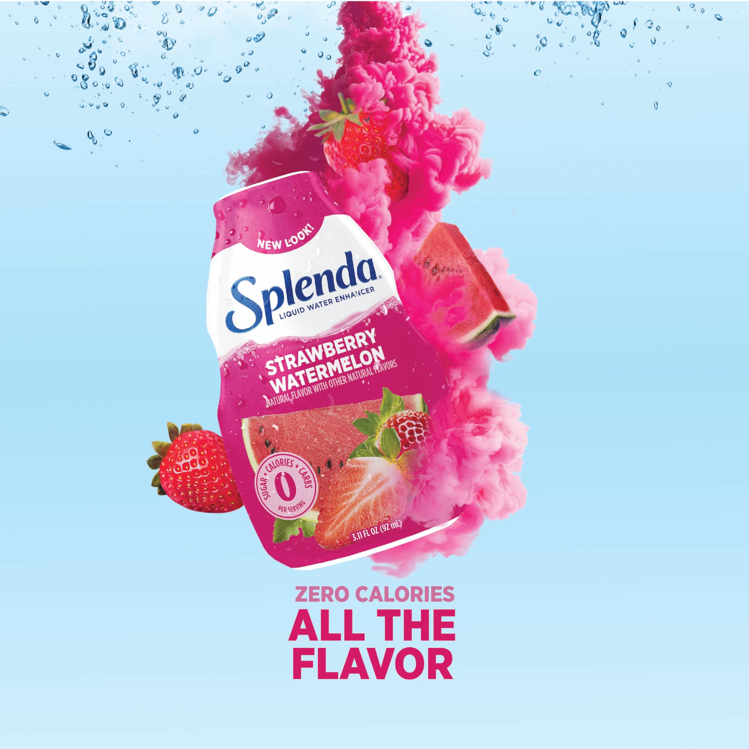 Splenda strawberry watermelon drops boost hydration flavor without sugar