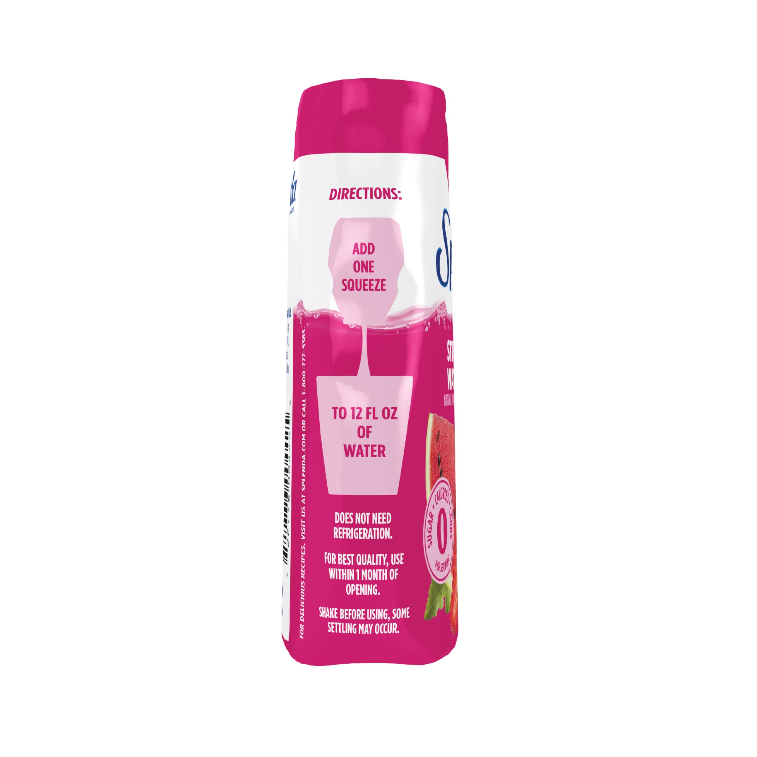 SPLENDA strawberry watermelon flavor drops fit in any bottle