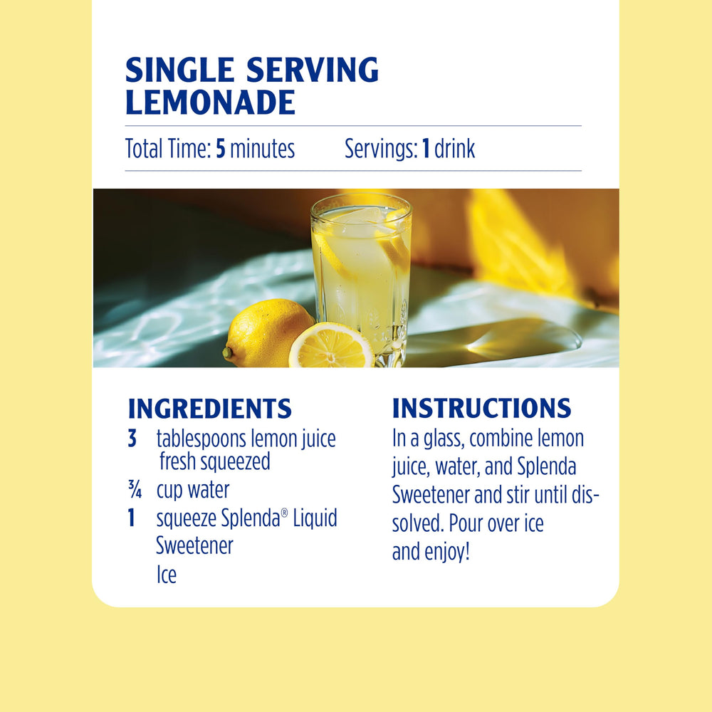 Splenda Liquid Zero Calorie Drops pocket package fits in purse.
