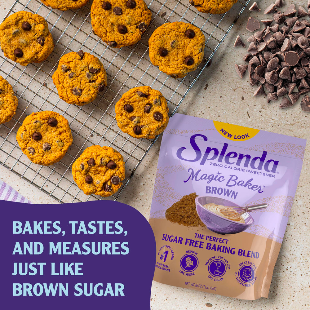 SPLENDA Magic Baker Brown batter ready for cakes and cookies.