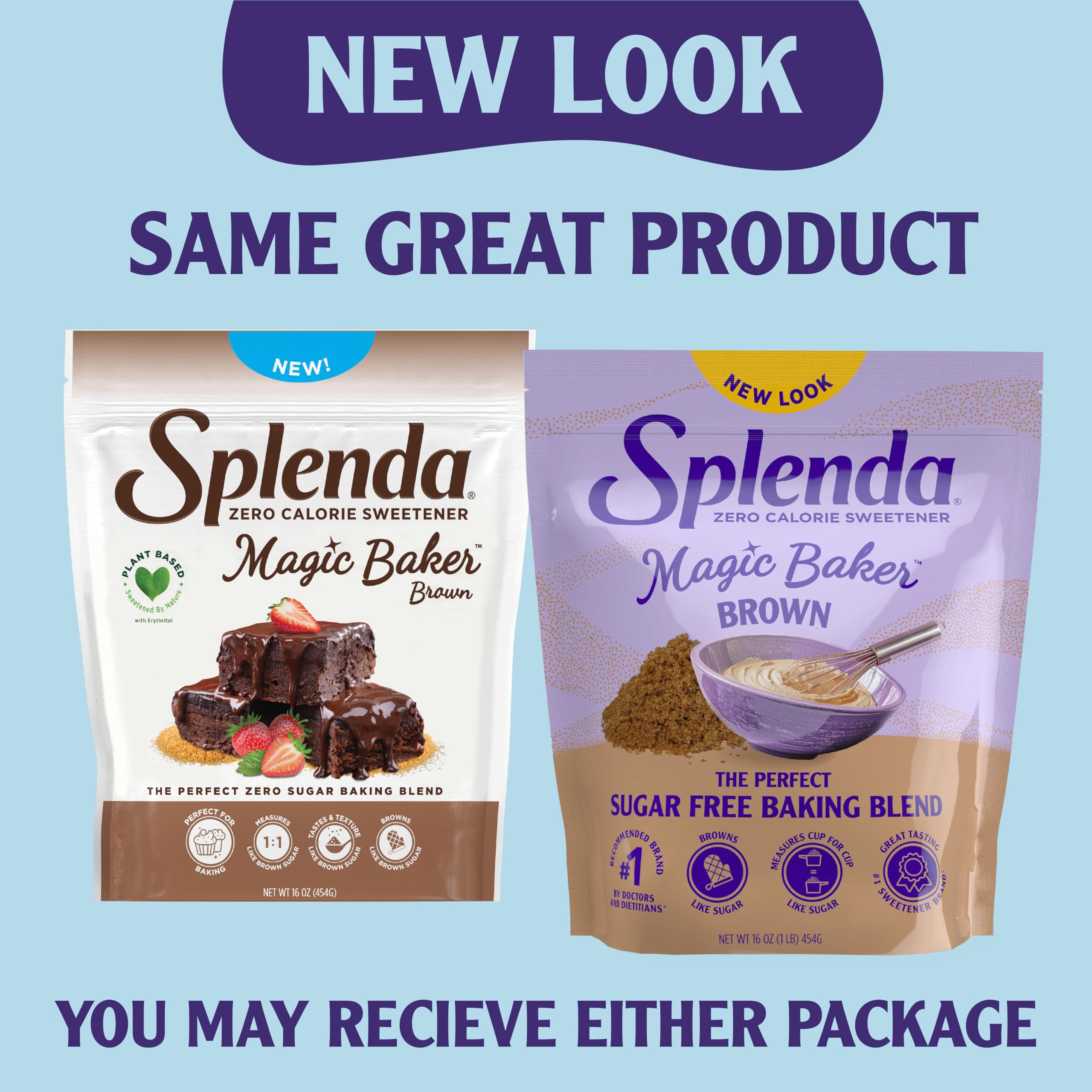 SPLENDA Magic Baker Brown kitchen scene ready for recipe testing.