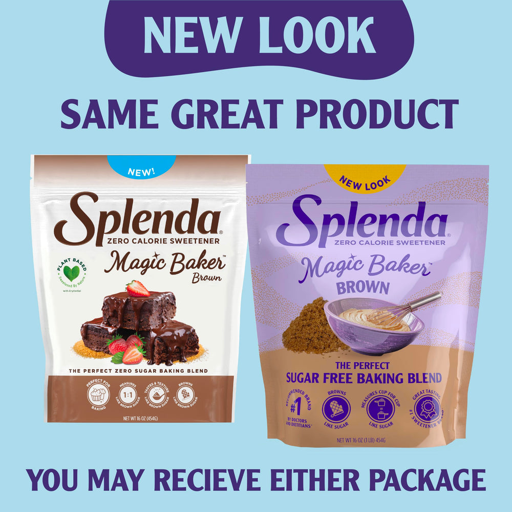 SPLENDA Magic Baker Brown kitchen scene ready for recipe testing.