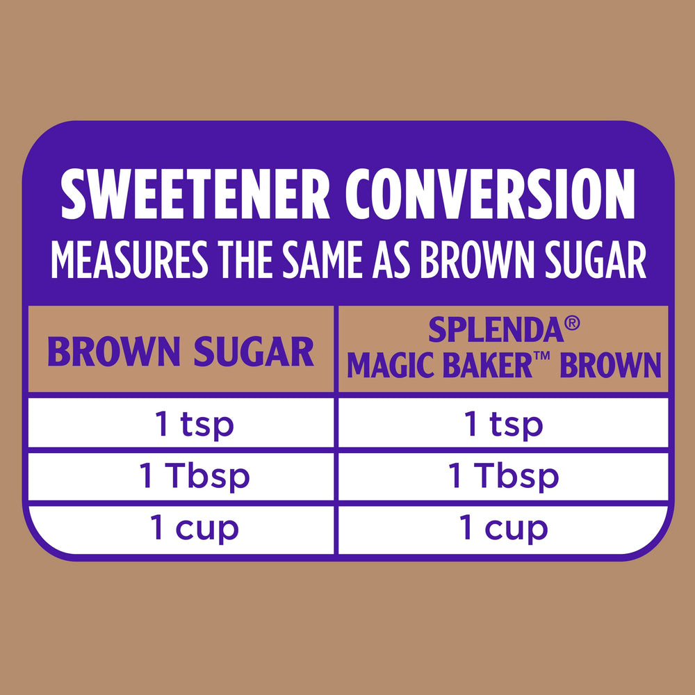 SPLENDA Magic Baker Brown pie topping adds caramel color.