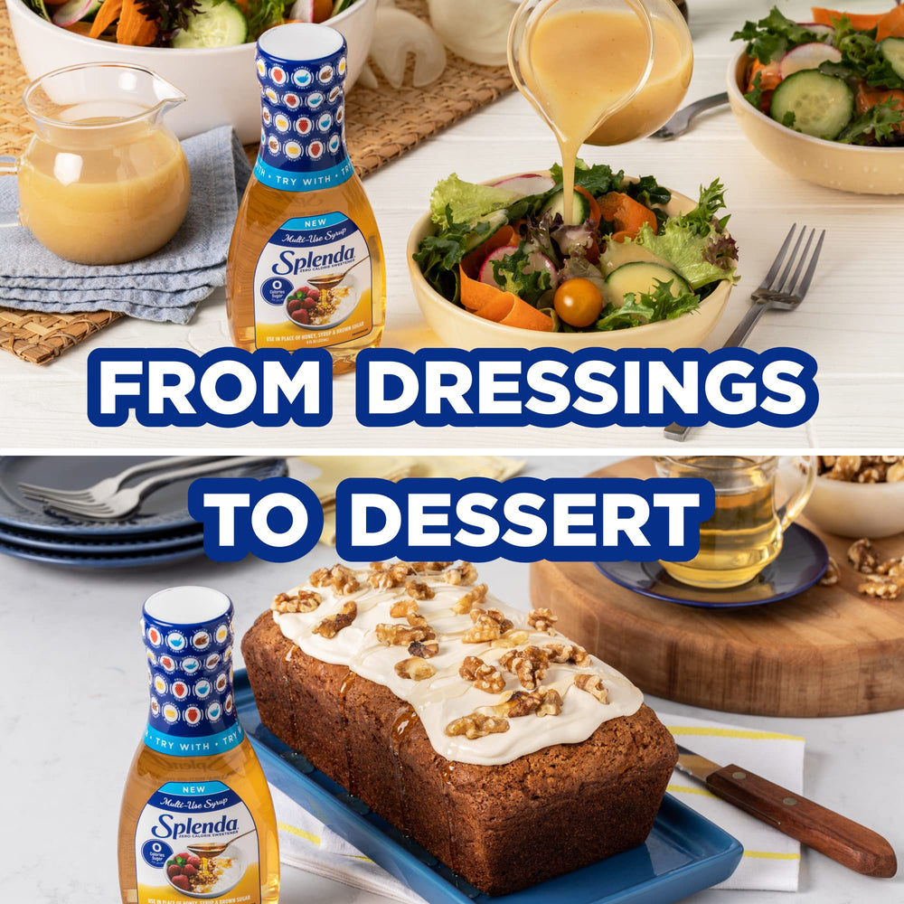 Splenda syrup dressing-glaze illustrates use in sauces and marinades.