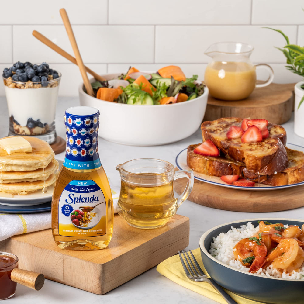 Splenda syrup hot-honey-chicken scene hints savory sweetness without sugar.
