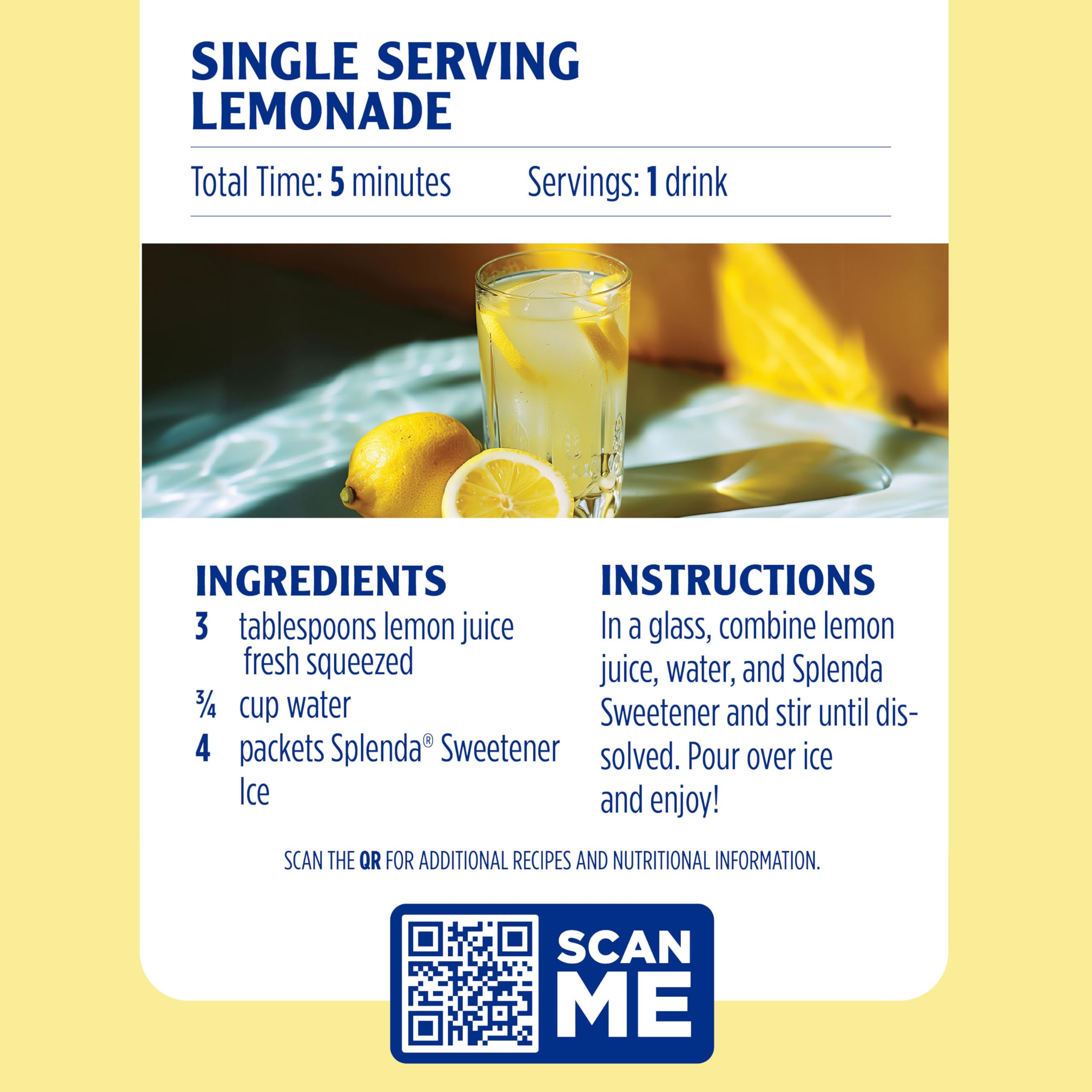 SPLENDA packets in a kitchen setup for everyday low-sugar cooking and baking.