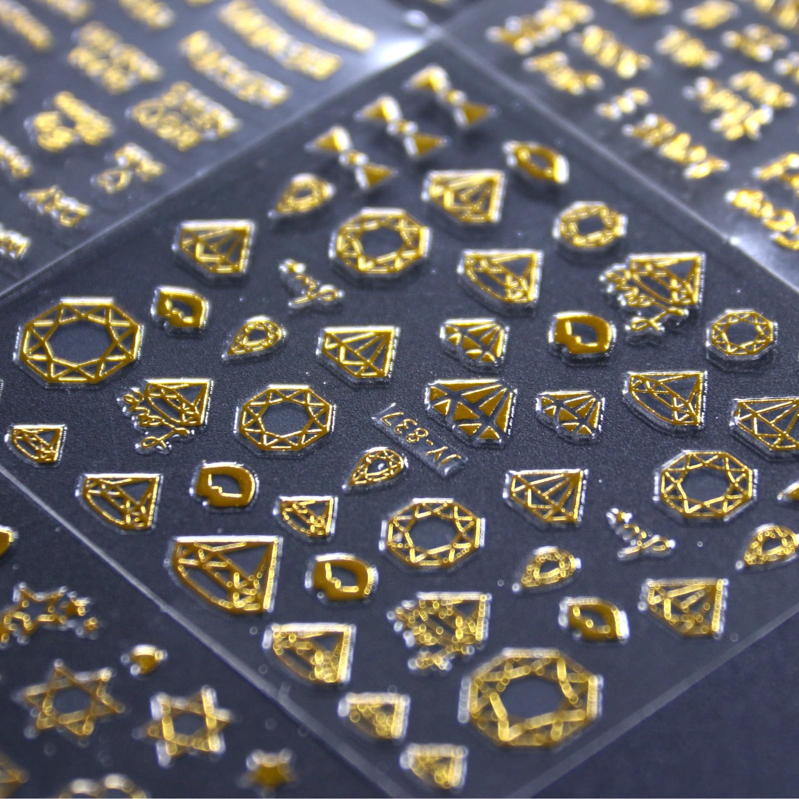 SPLOCUDU gold leaf diamond nail stickers add luxe sparkle to nails