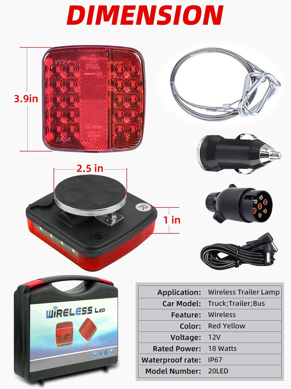 Strong magnetic attachment keeps lights secure on metal surfaces.