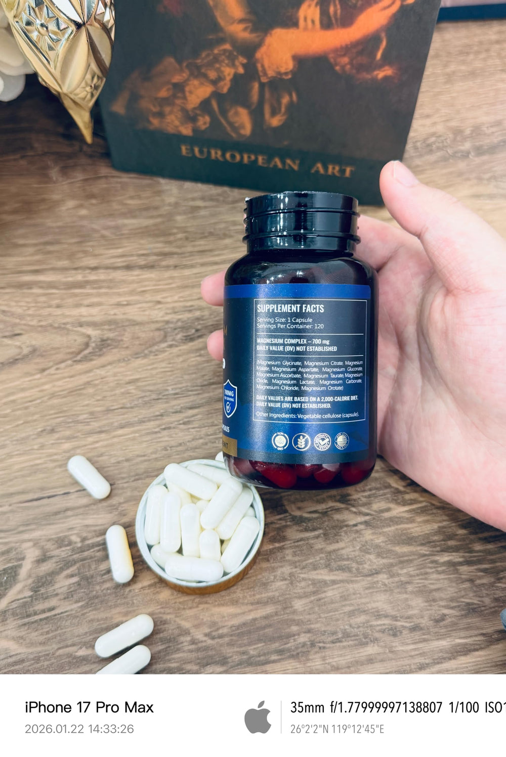 SPNHKOV Magnesium 12-in-1 120-day supply emphasizes long-term consistency.