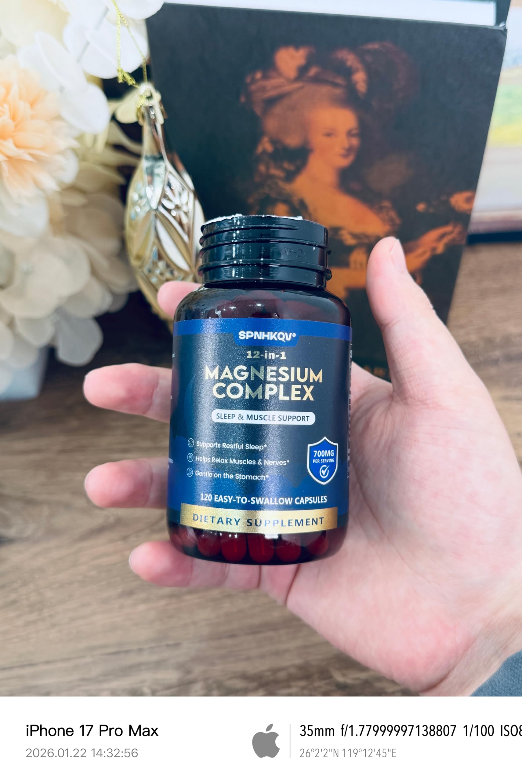 SPNHKOV Magnesium 12-in-1 quality-seal illustrates GMP-certified purity.