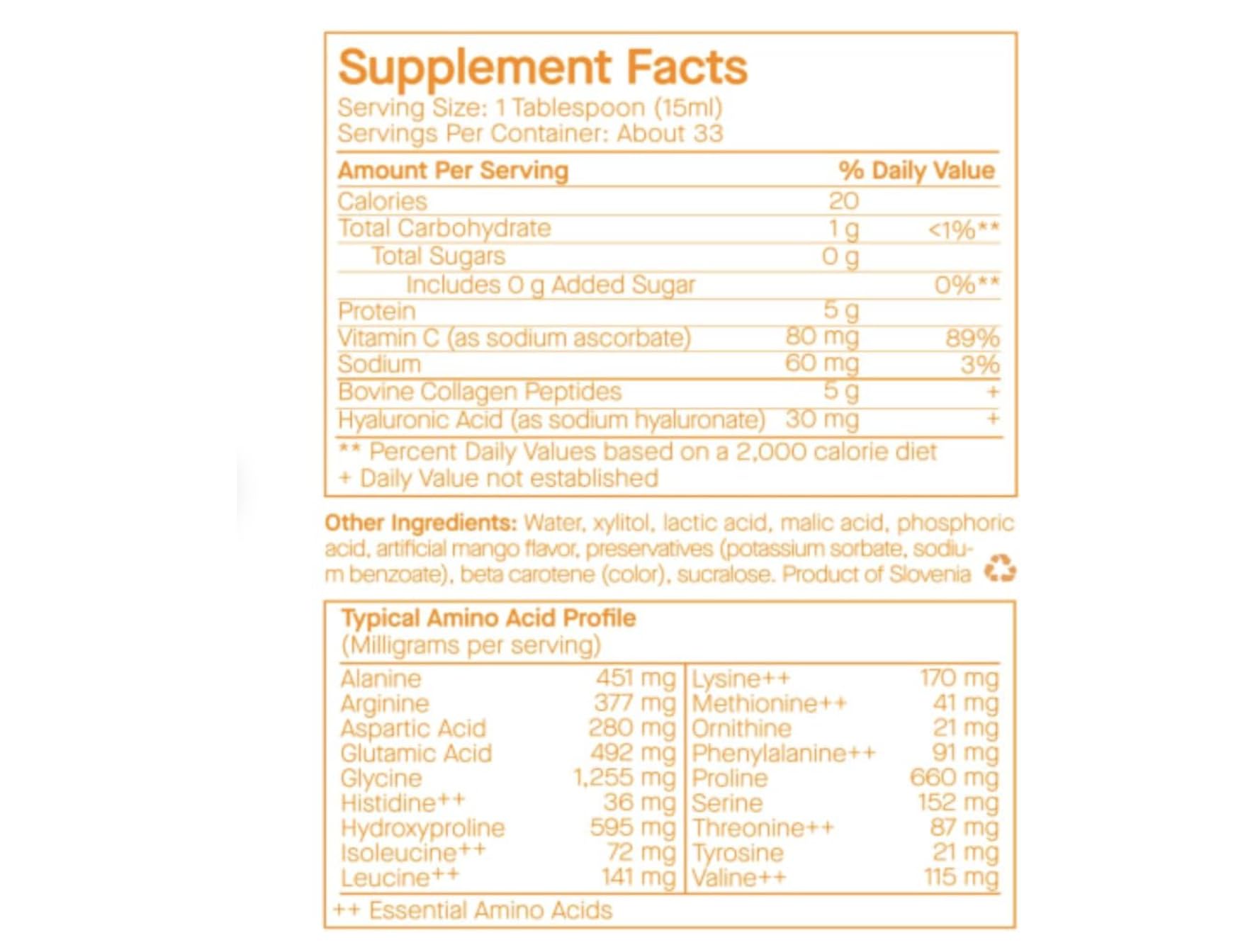 SpoiledChild Collagen Mango label highlights ingredients and flavor for informed daily use