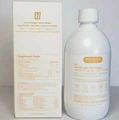 SpoiledChild liquid collagen mango label closeup shows mango flavor and vitamin C.