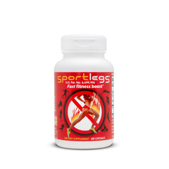 SPORTLEGS bottle sideview showing pre-exercise support for smoother workouts