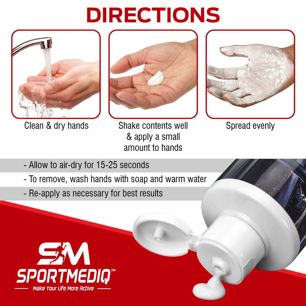SPORTMEDIQ Pro Grade Liquid Chalk used in gymnastics for steadier routines.