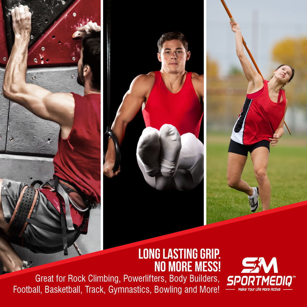 SPORTMEDIQ Pro Grade Liquid Chalk offers a no-mess solution for gym workouts.