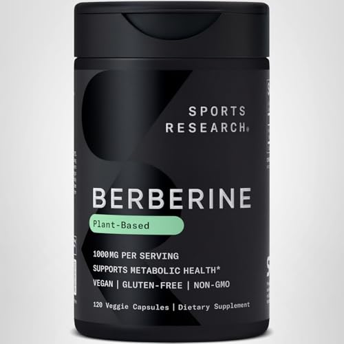 Sports Research Berberine bottle with packaging implying durable, convenient everyday use.