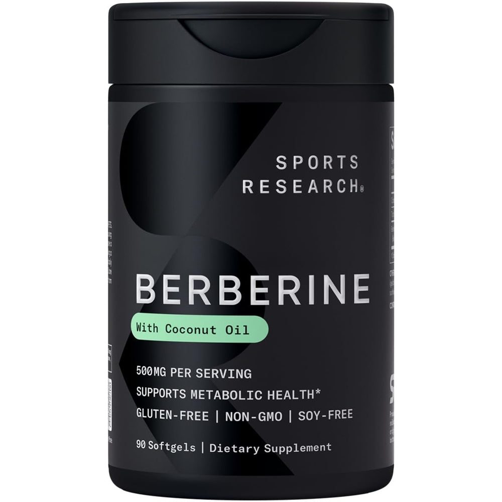 Sports Research Berberine liquid softgel pour bottle supports simple daily metabolic routine