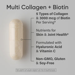 Sports Research Biotin-Infused Collagen capsules for daily joint and glow wellness