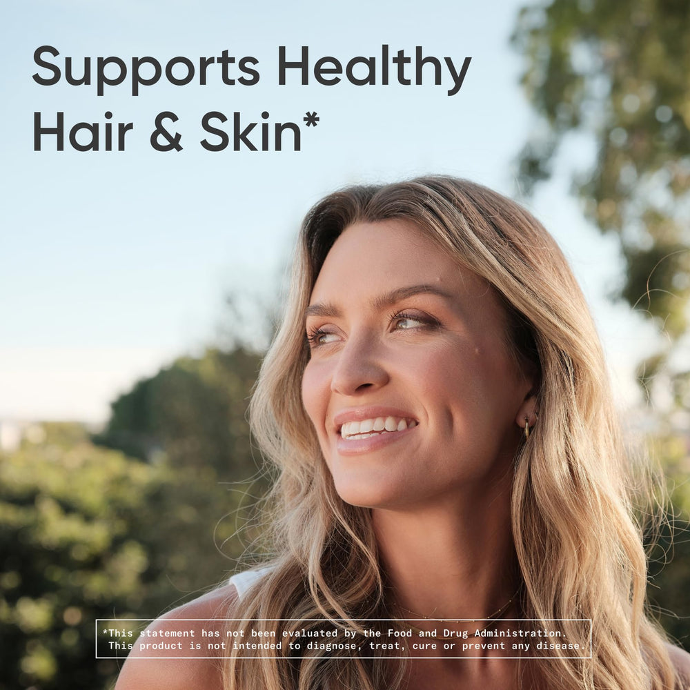 Sports Research Biotin-Infused Collagen gluten-free non-GMO seal on packaging