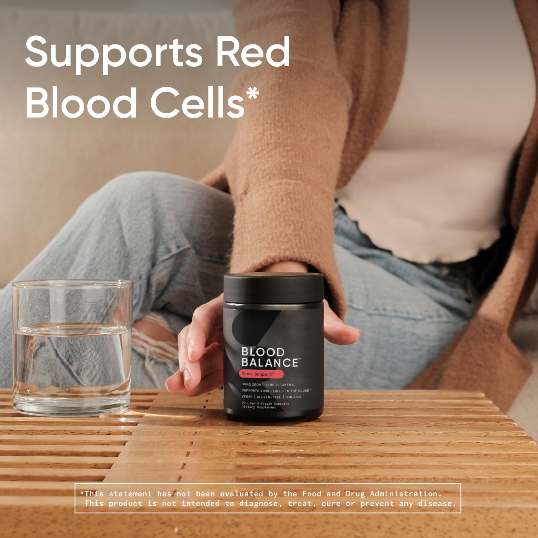 Sports Research Blood Balance pour image illustrating smooth capsule flow.
