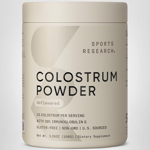 Simple daily use in beverages from Sports Research Colostrum supports wellness routines.