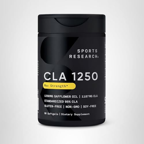 Sports Research CLA packaging in a retail display