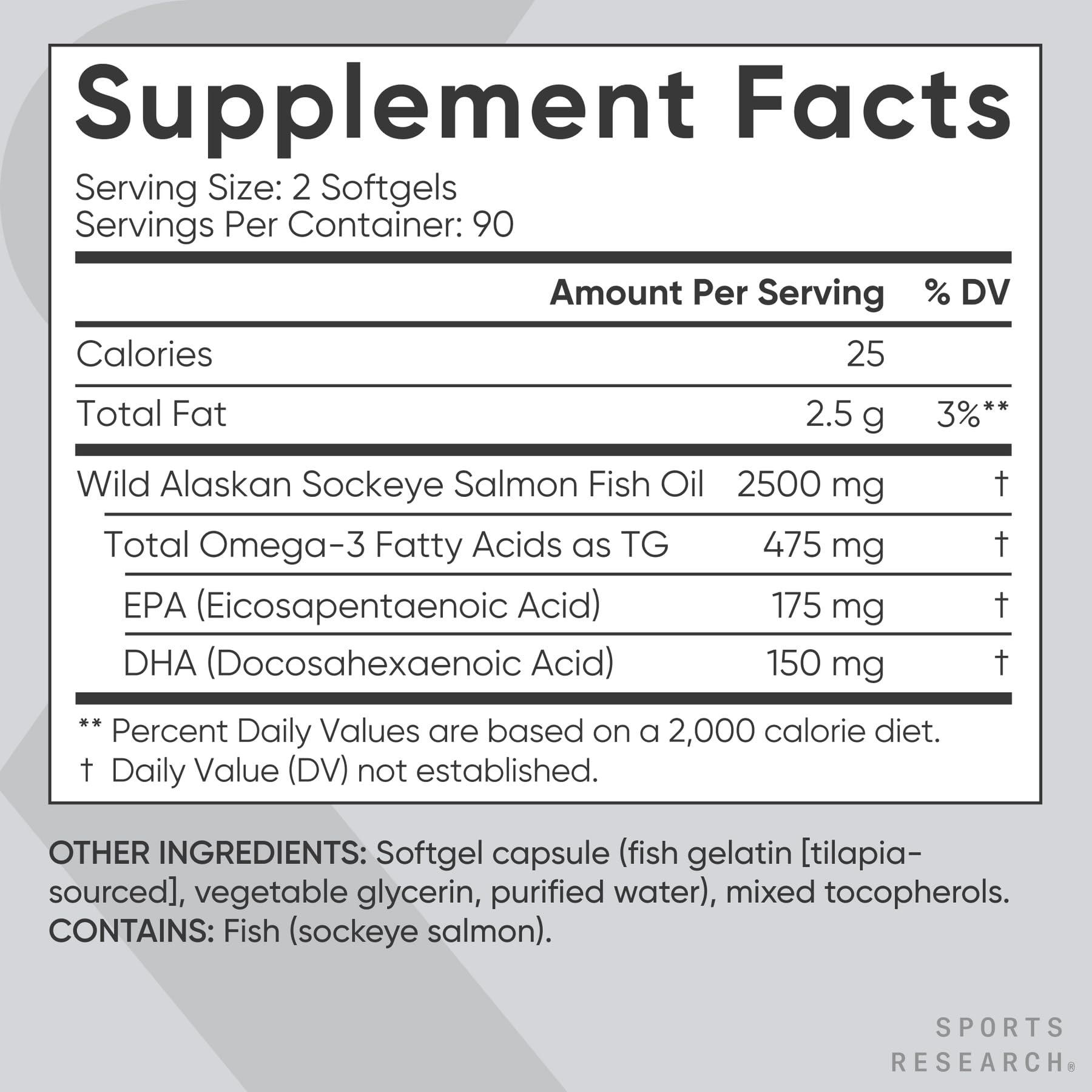 Cold-pressed omega-3 illustration for Sports Research salmon oil.