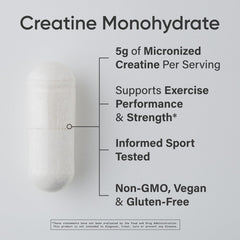 Sports Research creatine capsules being poured for convenient on-the-go performance.
