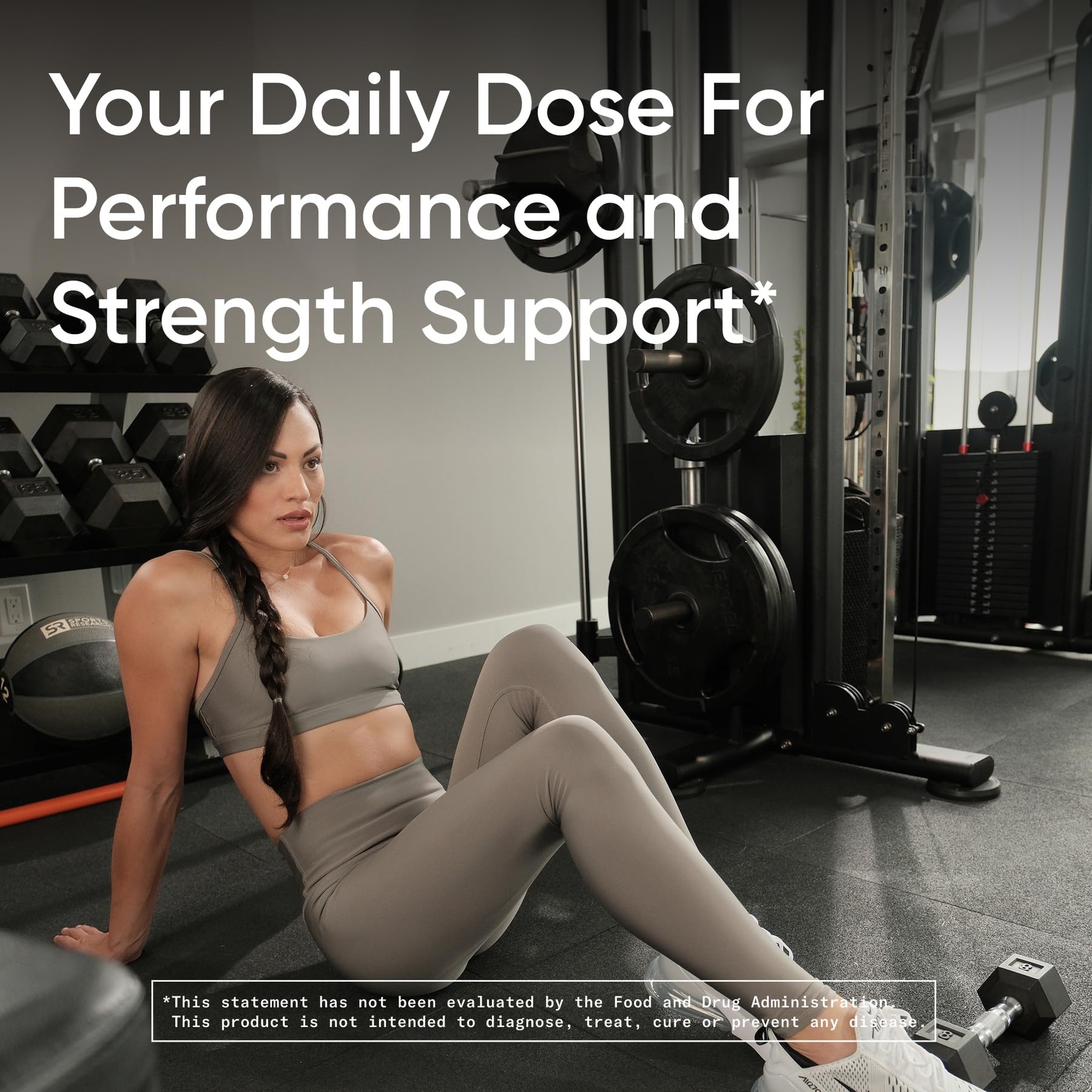 Daily routine with Sports Research creatine capsules for lean muscle support.