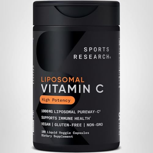 Sports Research high potency packaging for 180 veggie capsules.