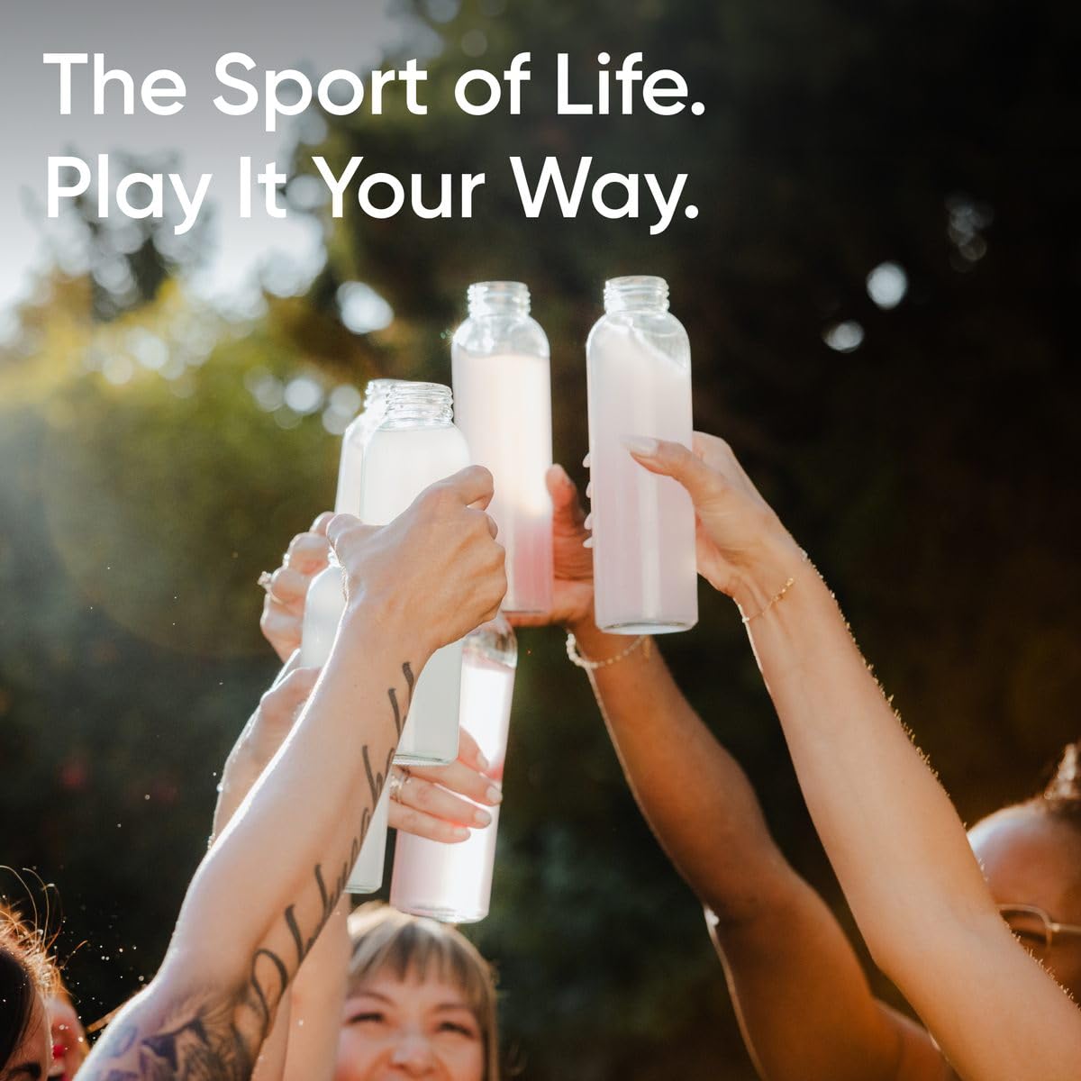 Sports Research Hydrate Jars kitchen setup emphasizes sugar-free flavor options.