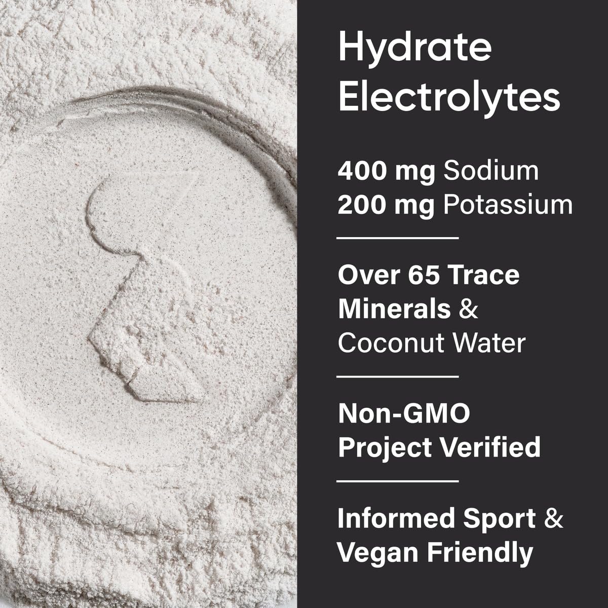 Sports Research Hydrate Jars nutrition panel highlights electrolytes and vitamins for daily hydration.