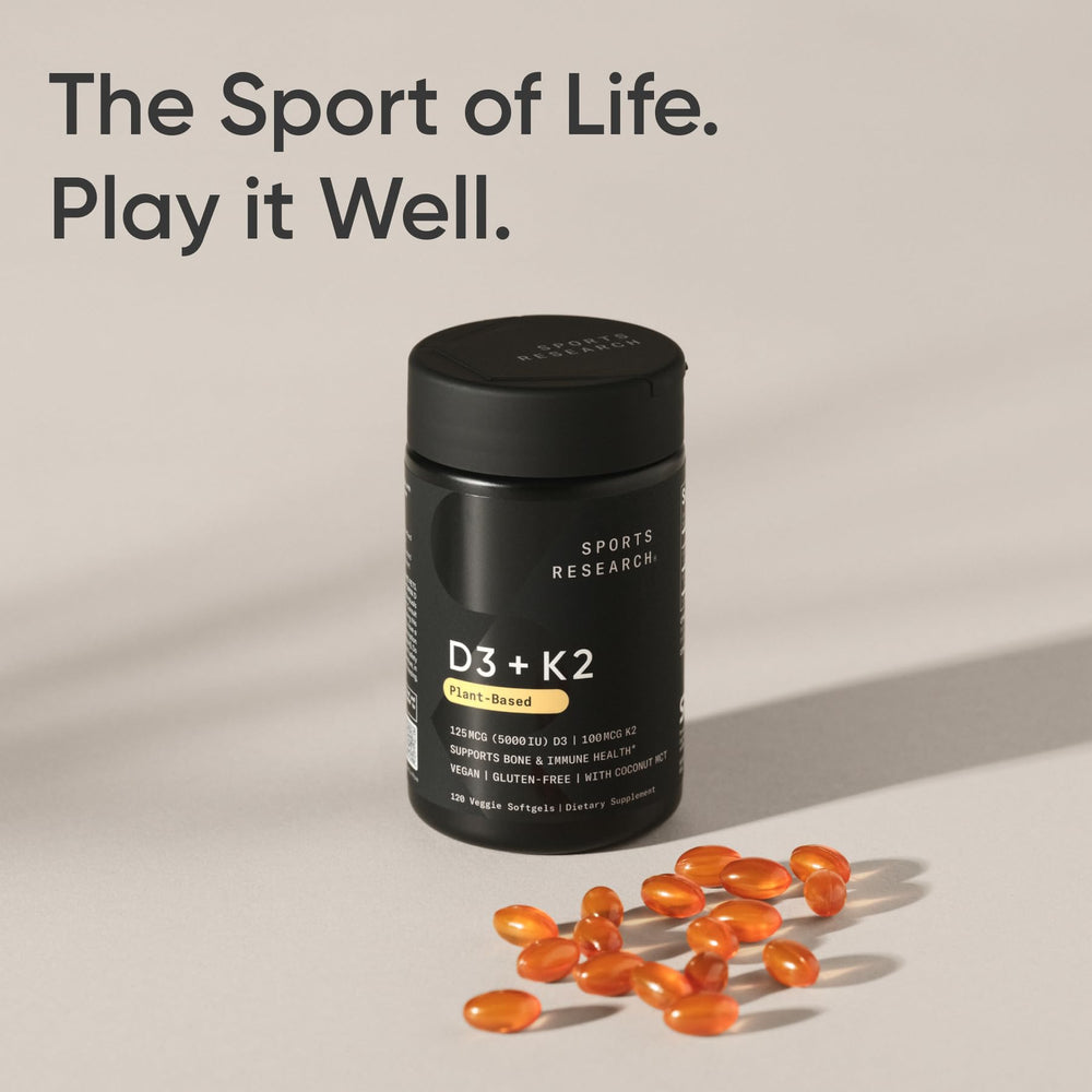 Sports Research K2 MK-7 bioavailability emphasis for calcium guidance