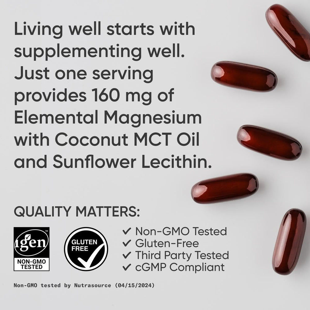 Sports Research Magnesium Glycinate label detail highlights chelated magnesium and absorbability