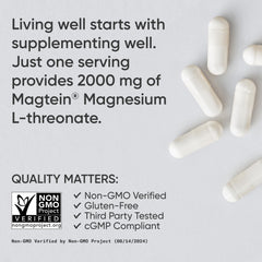 Sports Research magnesium L-threonate capsules promote relaxation and calm.
