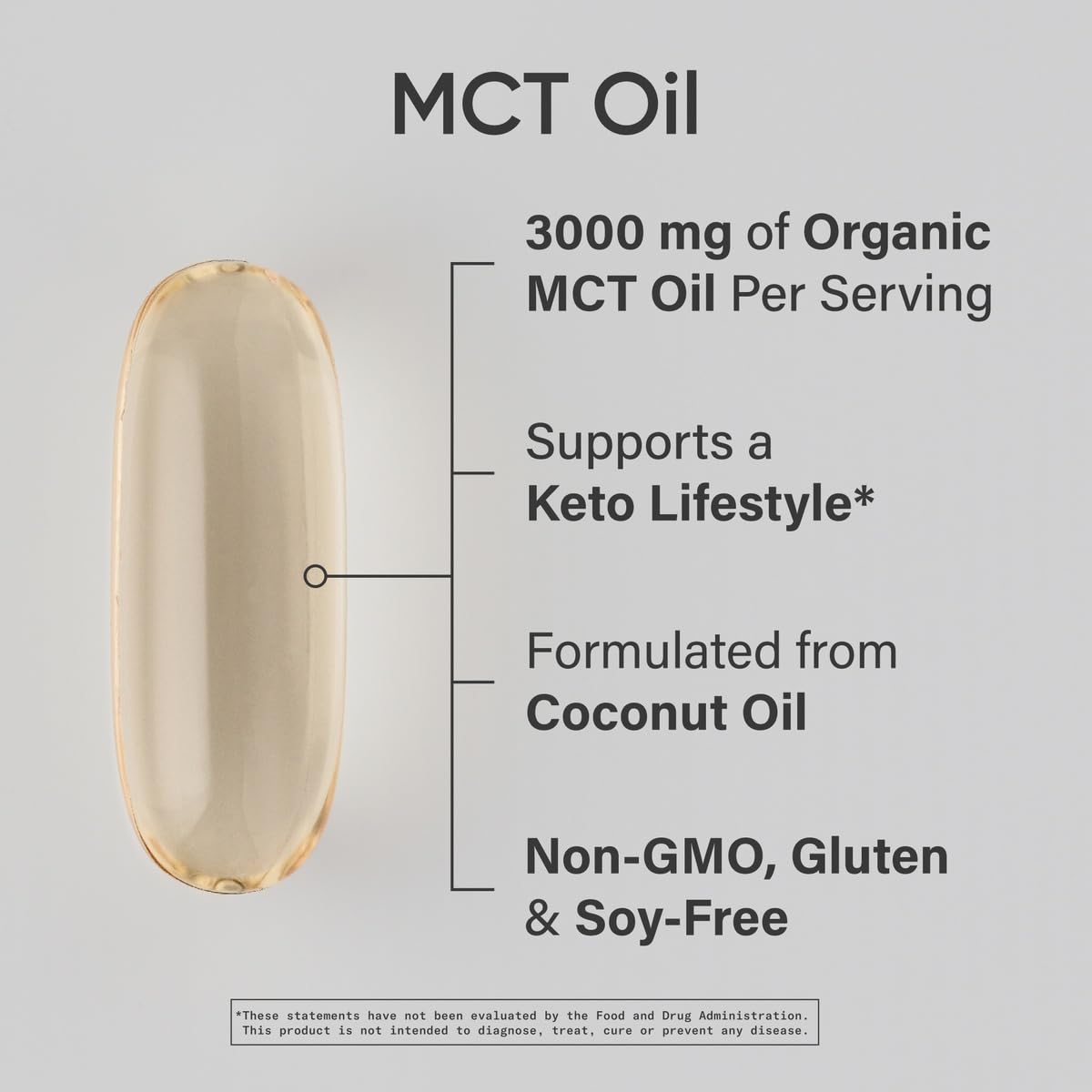 MCT Oil Capsules being poured for on the go use