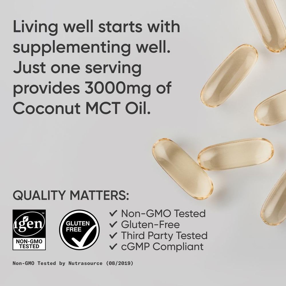 Softgels on white background easy to swallow