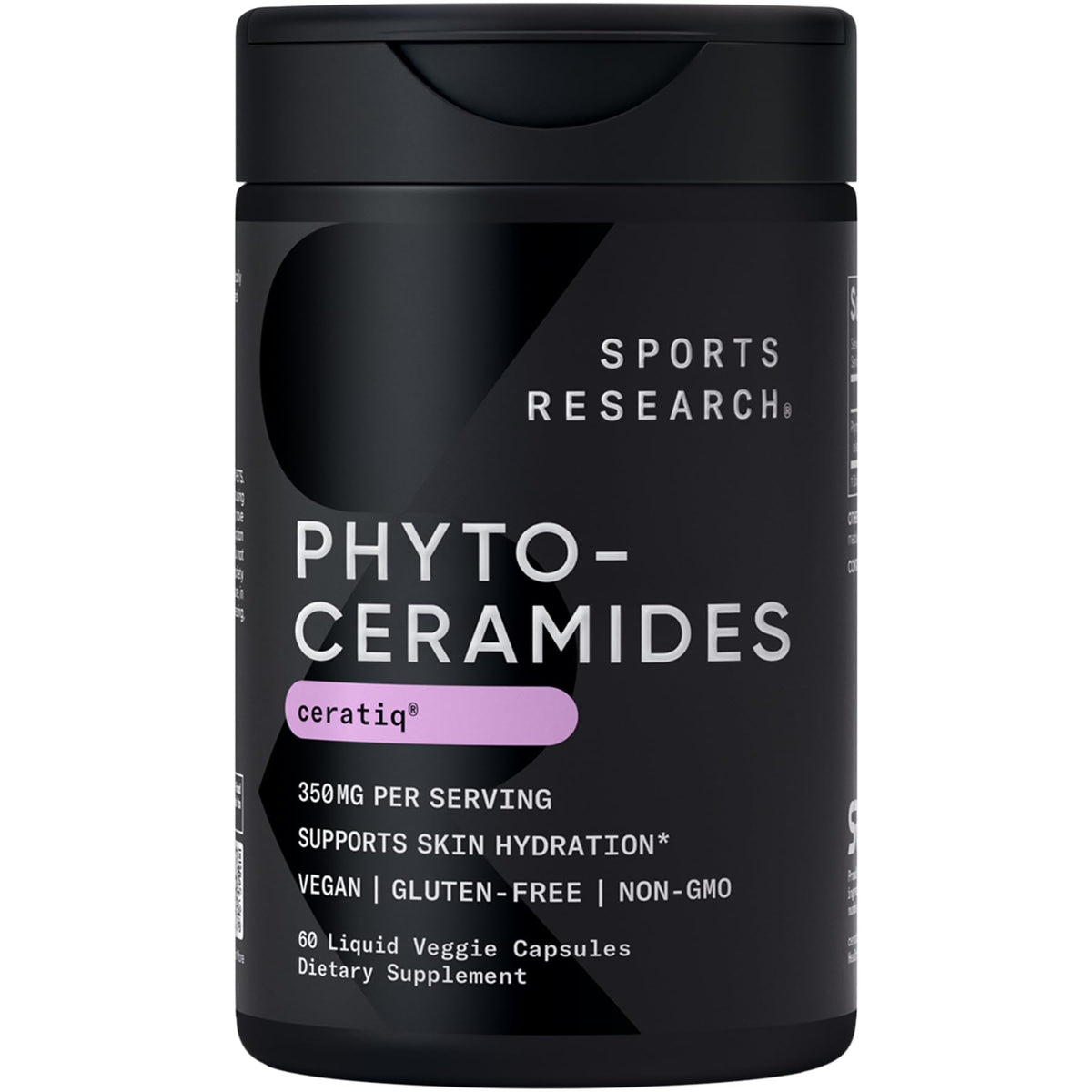 Sports Research Phytoceramides bottle supports daily skin hydration.