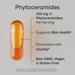 Sports Research Phytoceramides cap closeup highlights vegan capsules.