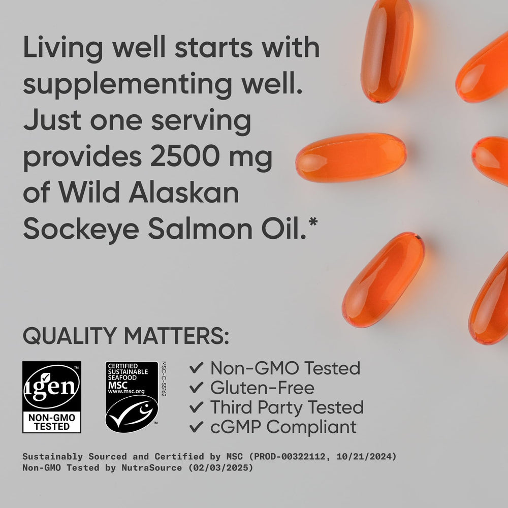 Serving information graphic showing 2,500 mg per serving.