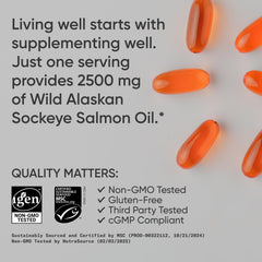 Serving information graphic showing 2,500 mg per serving.