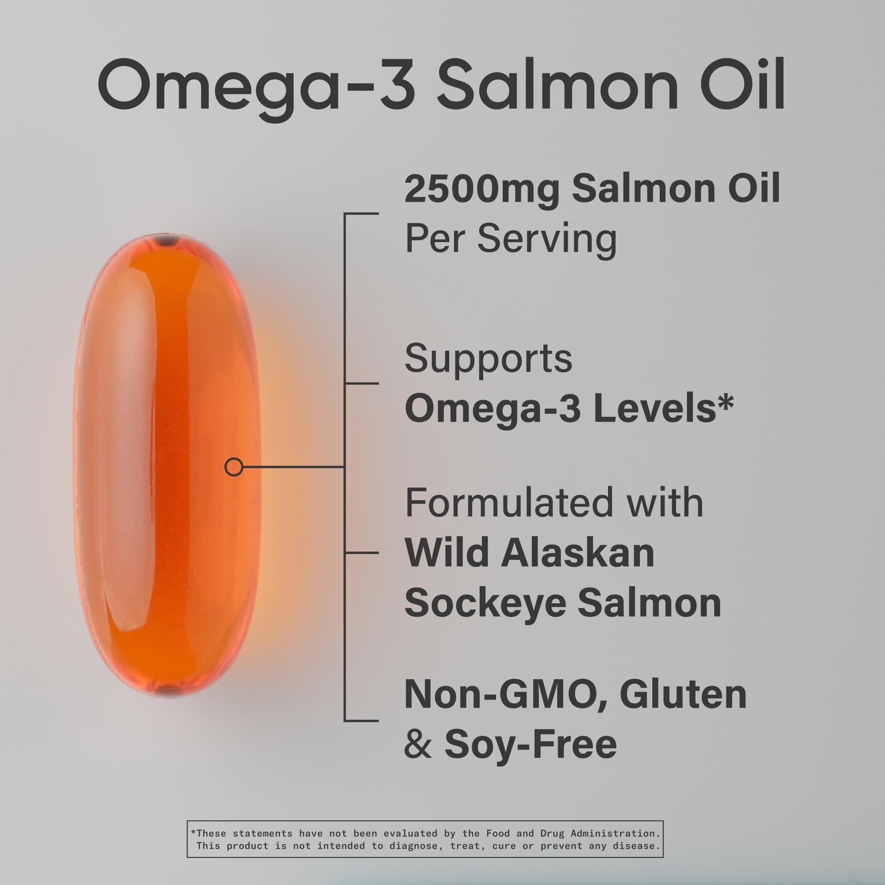 Close-up of softgel capsules from Sports Research salmon oil.