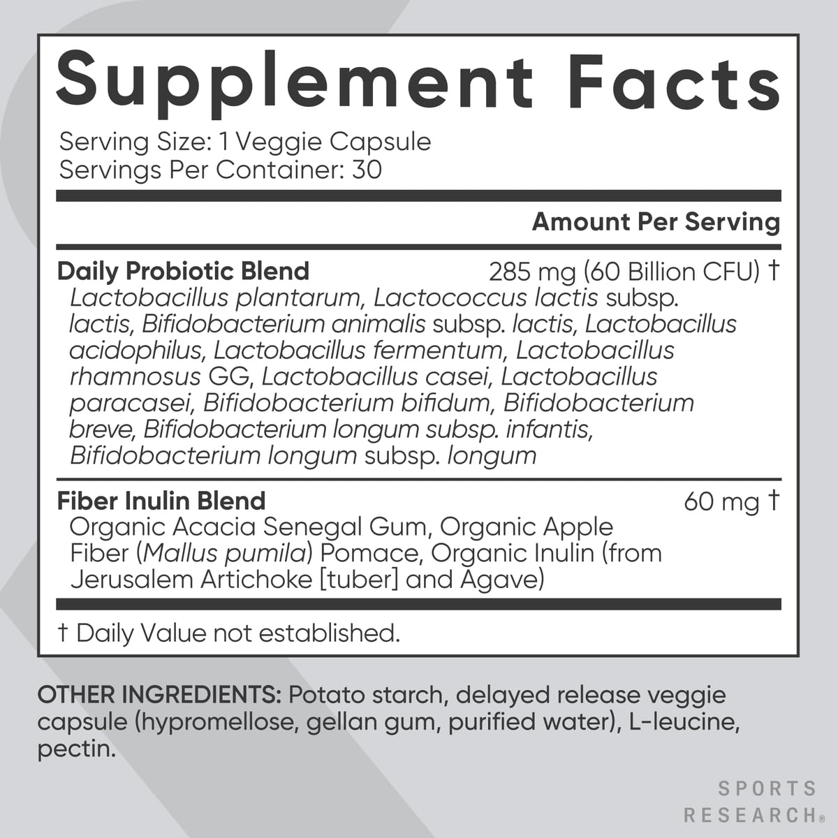 Sports Research shelf-life focus helps probiotics stay fresh through expiration