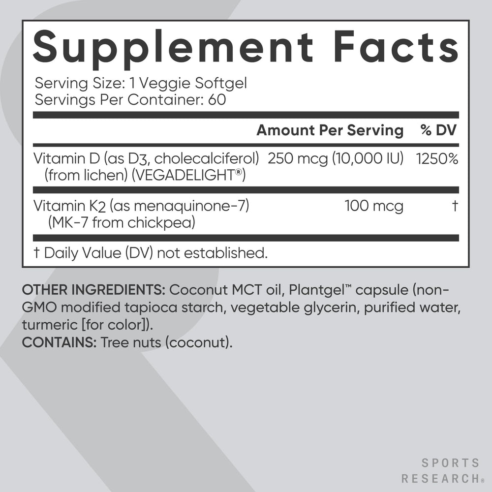 Sports Research USA-made product with third-party testing seals.
