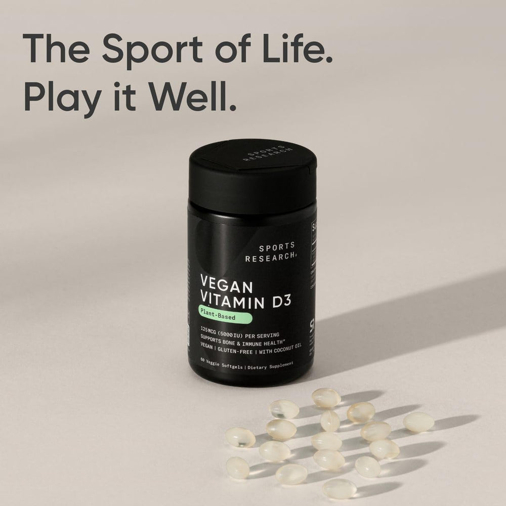 Vitamin D3 5000IU with coconut oil supports bone and immune-friendly functions.