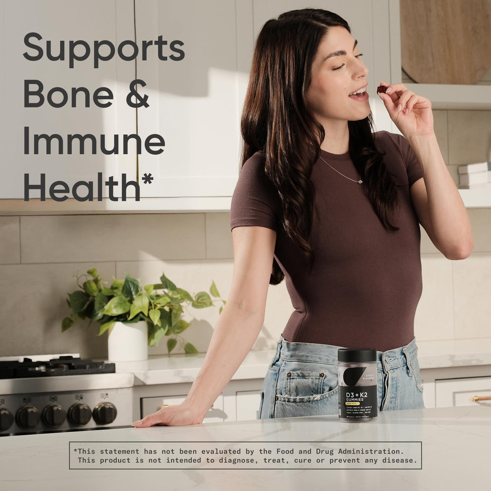 Sports Research vegan D3 K2 gummies sugar-free variant provides clean taste.