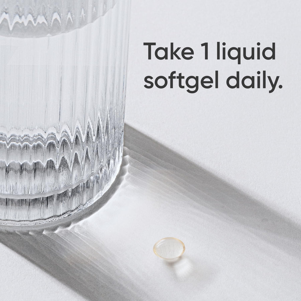 Sports Research Vitamin D3 softgel closeup emphasizes compact size and high potency.