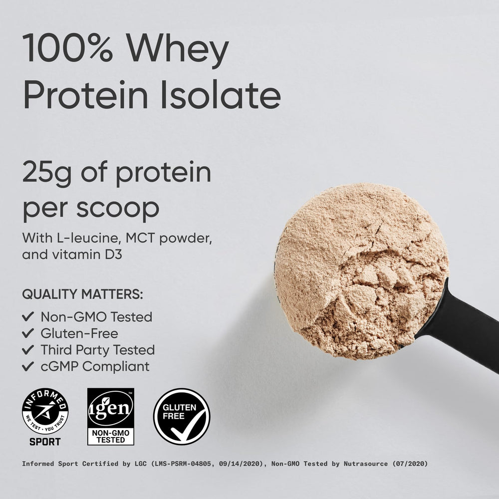 Sports Research Whey Protein Isolate scoop for quick, convenient shakes