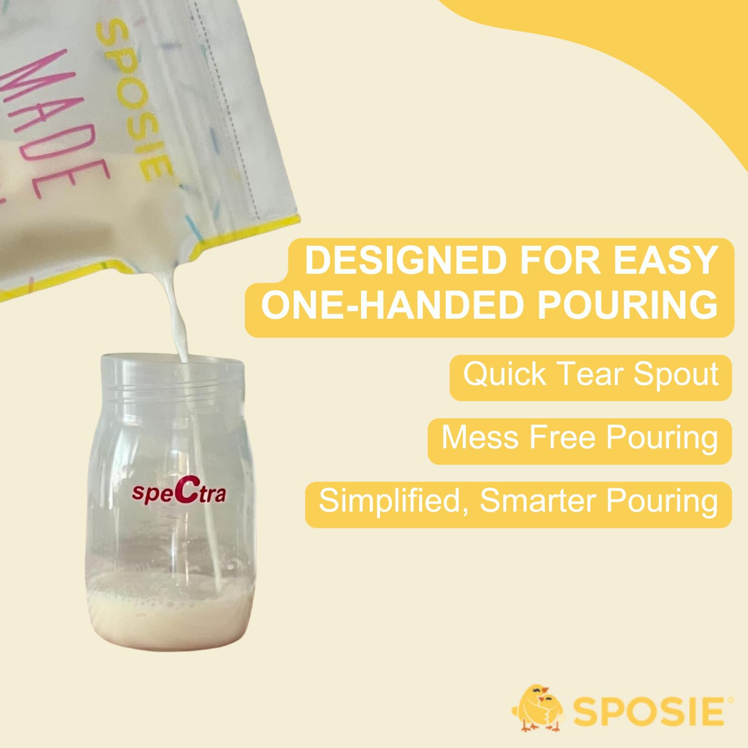 SPOSIE SimpleFeed bag writing space makes tracking dates and ounces quick.